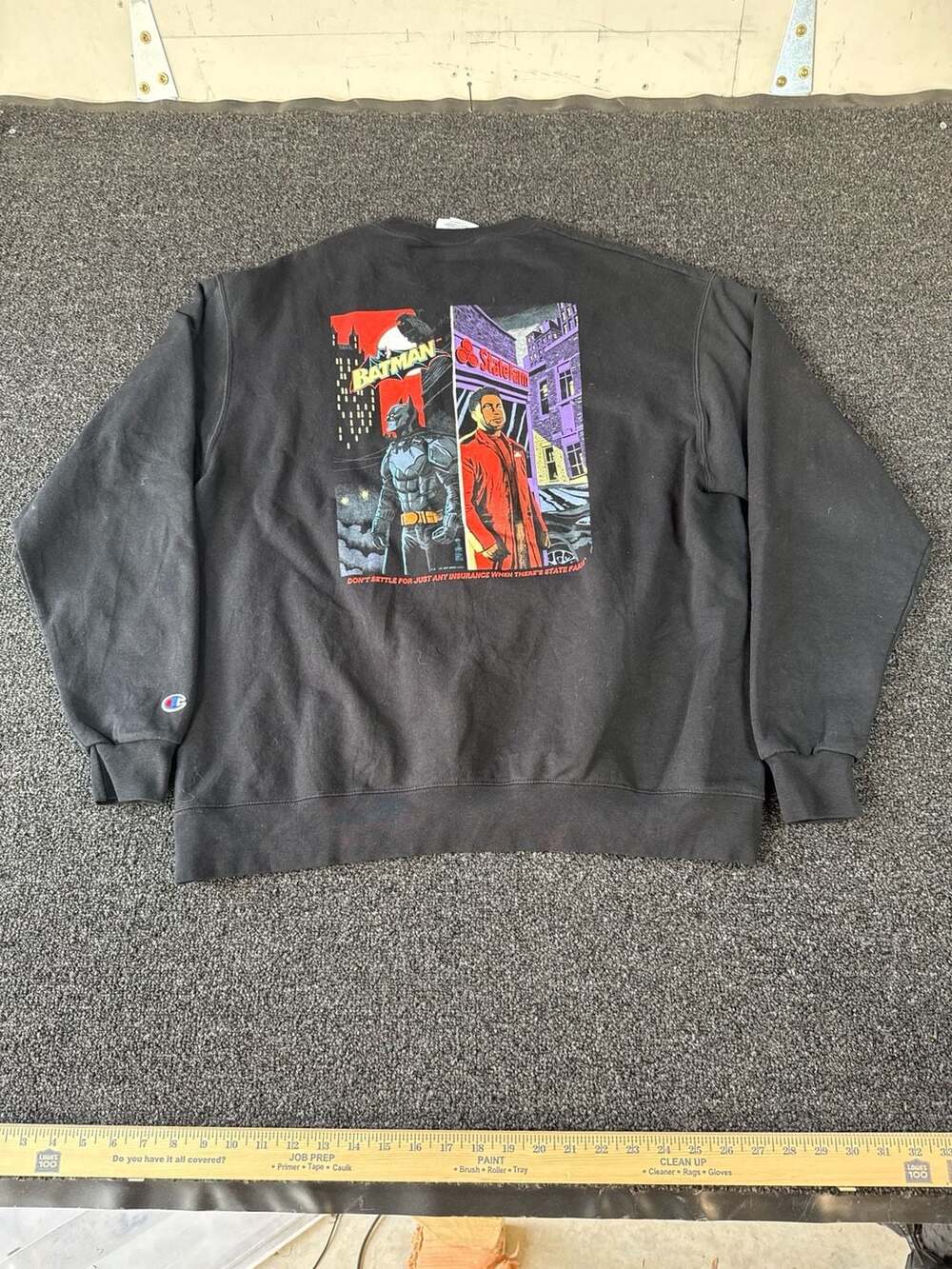 Champion x Batman x State Farm Chris Paul Graphic Crewneck Sweatshirt Size XL